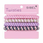 Sibel Twisties Haarelastiek Multicolor Display 30st