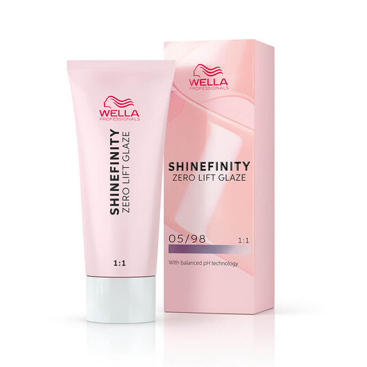 Wella Professionals Shinefinity Zero Lift Glaze Demi-permanente haarkleuring 05/98 Cool Steel Orchid 60ml