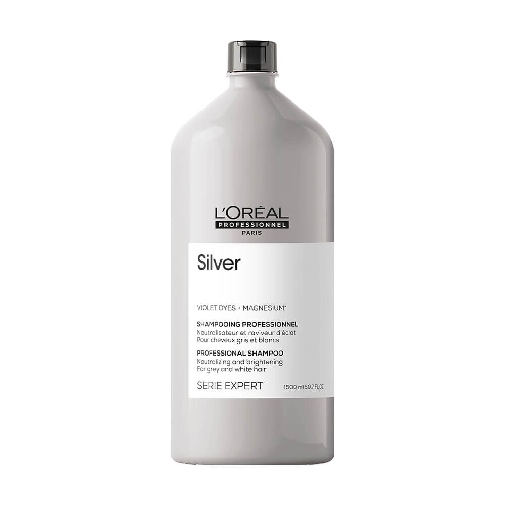 L'Oréal Professionnel Série Expert Silver Shampoo voor grijs, wit of lichtblond haar 1500ml L'Oréal Professionnel Série Expert Silver Shampoo voor grijs, wit of lichtblond haar 1500ml