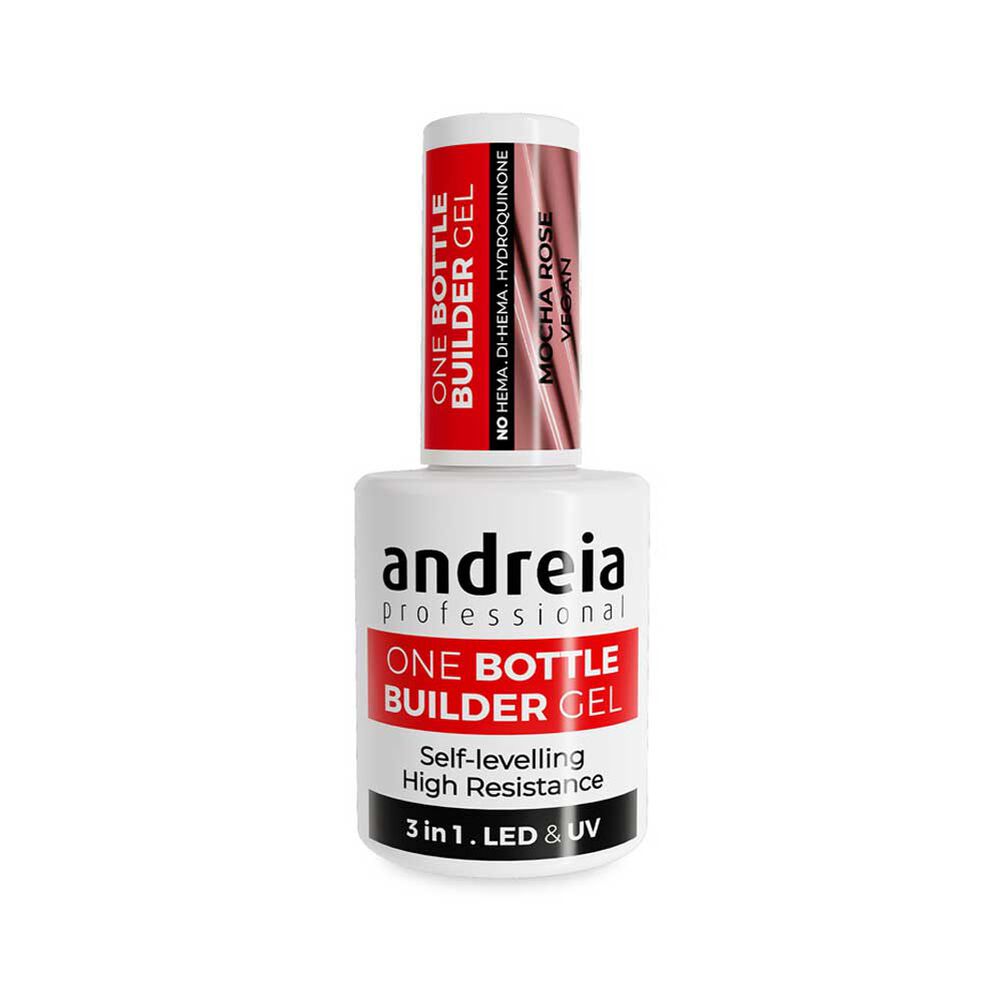 Andreia Professional One Bottle Builder Gel 3 In 1 - 3 In 1 Bouwgel Lage Viscositeit - Mokka Roze 14ml
