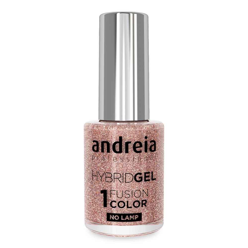 Andreia Professional Hybrid-Fusion Color Gel Nagellak-I Do!- ID1 Roze, zilver en goud glitter. 10.5ml