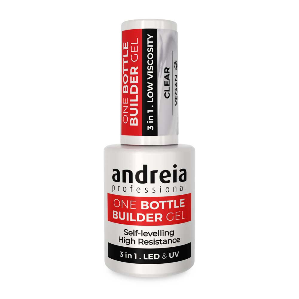 Andreia Professional One Bottle Builder Gel 3 In 1 - 3 In 1 Bouwgel Lage Viscositeit - Transparant 14ml