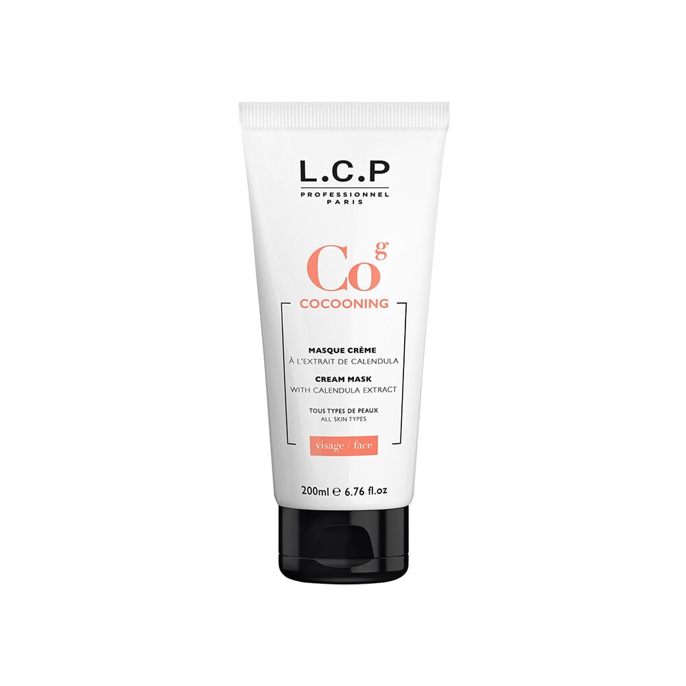 L.C.P Professionnel Cocooning Crèmemasker met calendula-extract 200ml L.C.P Professionnel Cocooning Crèmemasker met calendula-extract 200ml