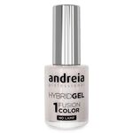 Andreia Professional Hybrid-Fusion Color Gel Nagellak-I Do!- ID5 Transparant met gouden glitters. 10.5ml