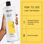 Nioxin System 1 Hoofdhuid + Haar Shampoo 1l