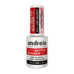 Andreia Professional One Bottle Builder Gel 3 In 1 - 3 In 1 Bouwgel Lage Viscositeit - Glitter roze 14ml