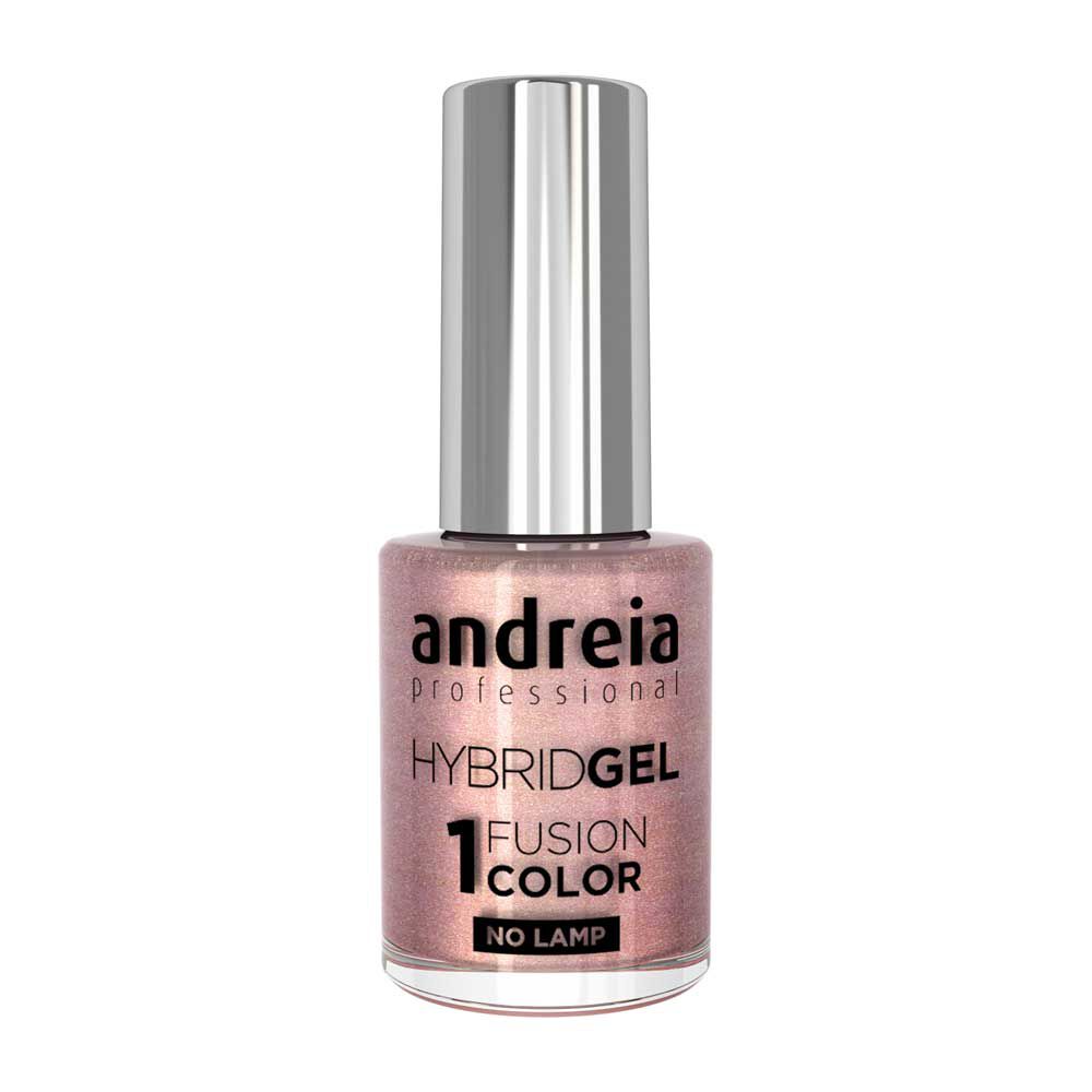 Andreia Professional Hybrid Gel Nagellak - Fusion Color H86 Roze Glitter met een Gouden Glans 10.5ml