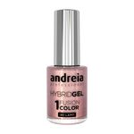 Andreia Professional Hybrid Gel Nagellak - Fusion Color H86 Roze Glitter met een Gouden Glans 10.5ml