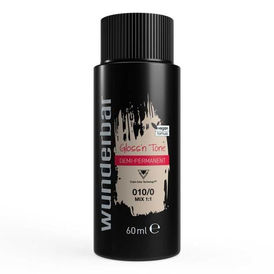 Wunderbar Gloss'n Tone Demi-Permanente Vloeibare Haarkleur 010/0 Extra Lichtblond 60ml