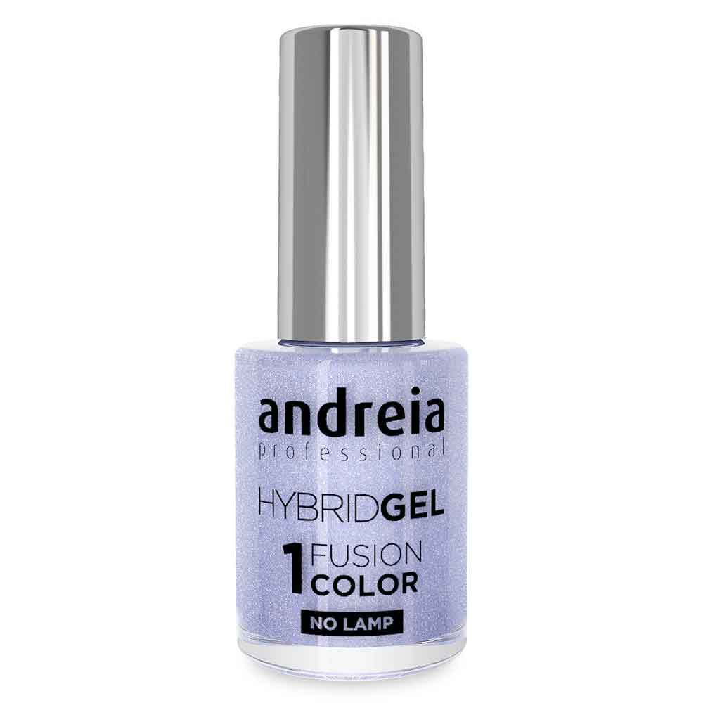 Andreia Professional Hybrid-Fusion Color Gel Nagellak-I Do!- ID6 Hemelblauw met zilveren glitters. 10.5ml