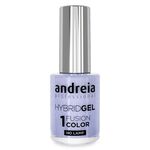 Andreia Professional Hybrid-Fusion Color Gel Nagellak-I Do!- ID6 Hemelblauw met zilveren glitters. 10.5ml