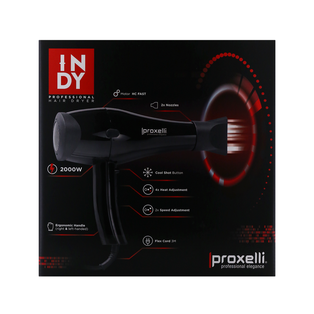 Proxelli Föhn Indy 2000W Zwart