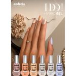 Andreia Professional Hybrid-Fusion Color Gel Nagellak-I Do!- ID5 Transparant met gouden glitters. 10.5ml