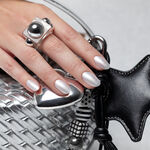 Andreia Professional Hybrid Gel Charmed Collectie H93 Gemetaliseerd Wit 10.5ml