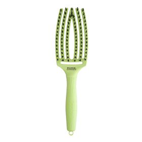 Olivia Garden Fingerbrush Care Dolce Vita Iconic Zwijnenhaar en Nylon Pistachegroen
