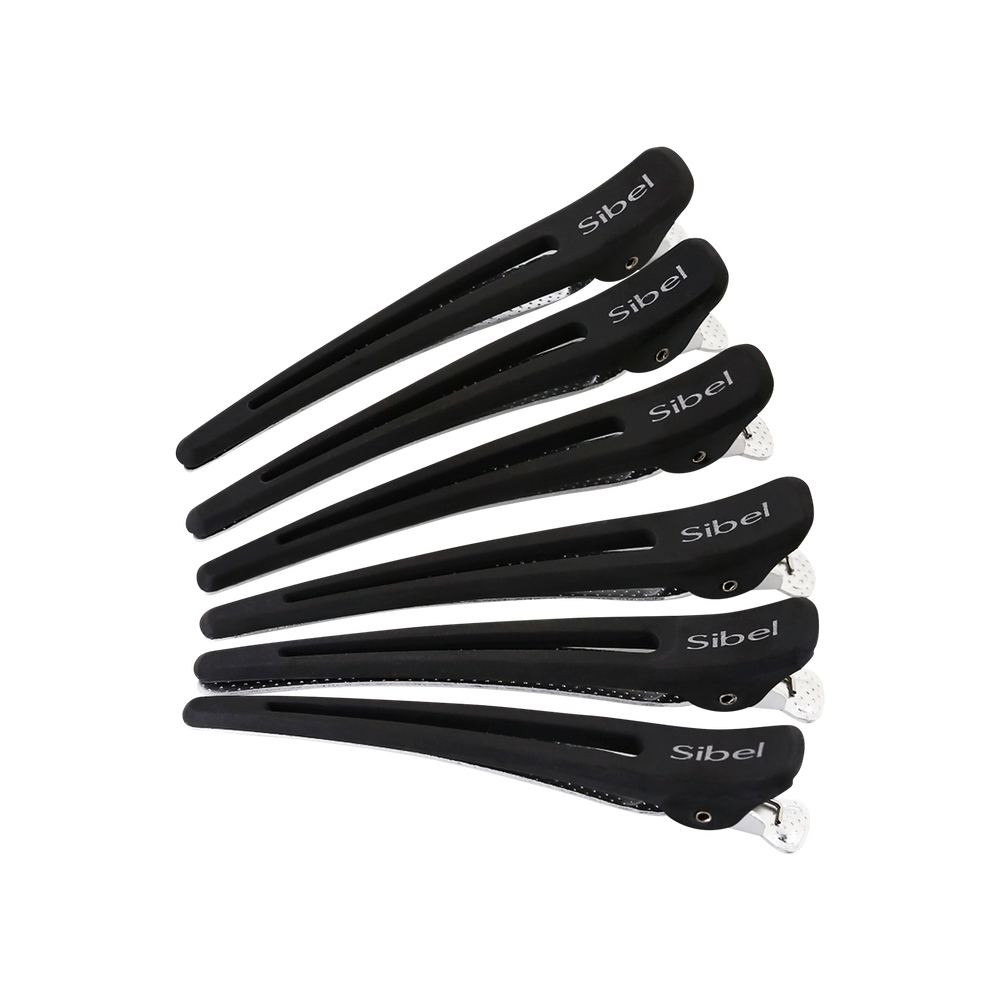 Sibel Scheidingsklemmen Carbon-Alu 10cm Zwart 6 Stk. Sibel Scheidingsklemmen Carbon-Alu 10cm Zwart 6 Stk.