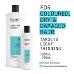Nioxin System 3 Hoofdhuid + Haar Shampoo 1l