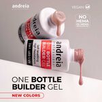Andreia Professional One Bottle Builder Gel 3 In 1 - 3 In 1 Bouwgel Lage Viscositeit - Stoffig Roze 14ml