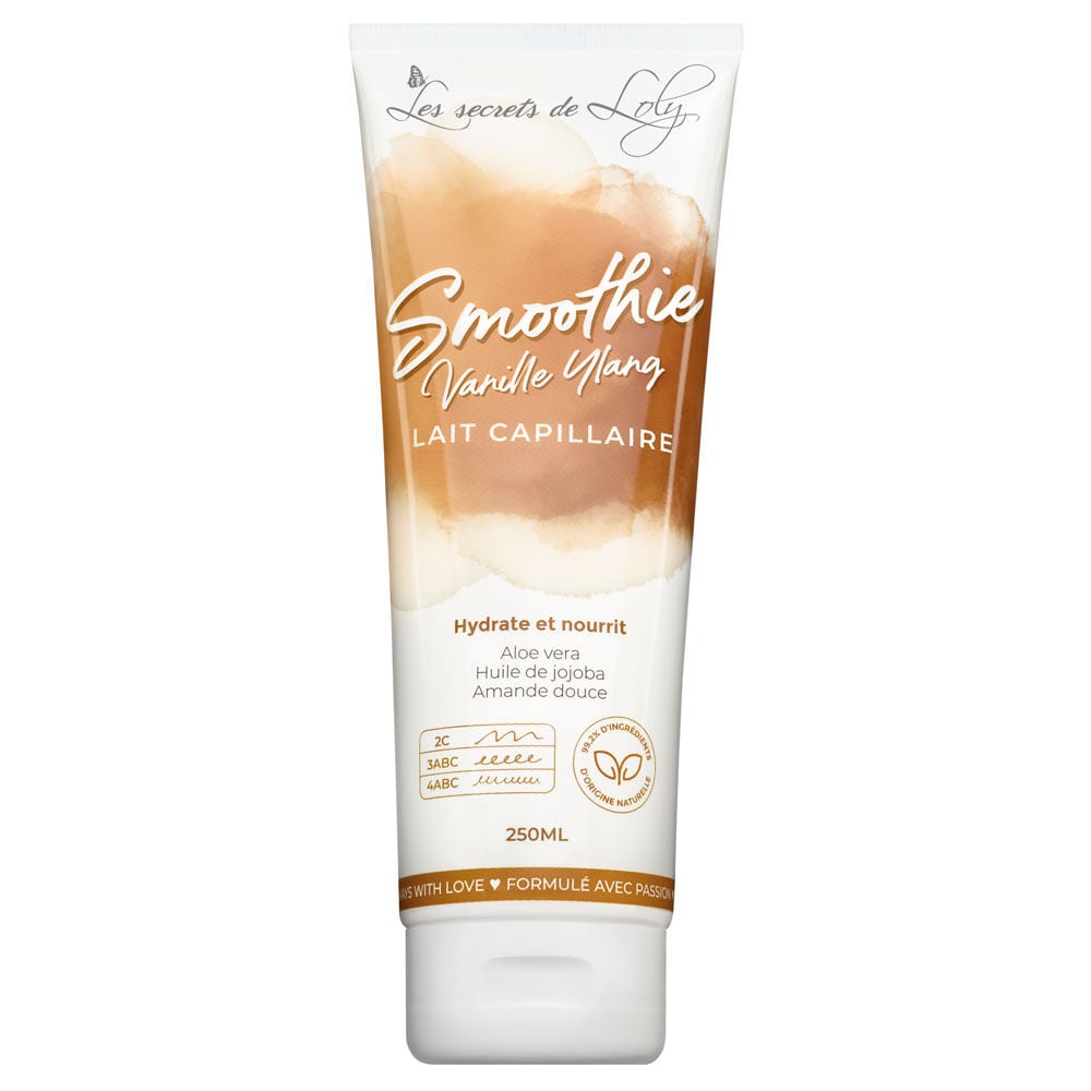 Les Secrets de Loly Smoothie Vanille-Ylang Ylang Haarmelk 250ml Les Secrets de Loly Smoothie Vanille-Ylang Ylang Haarmelk 250ml