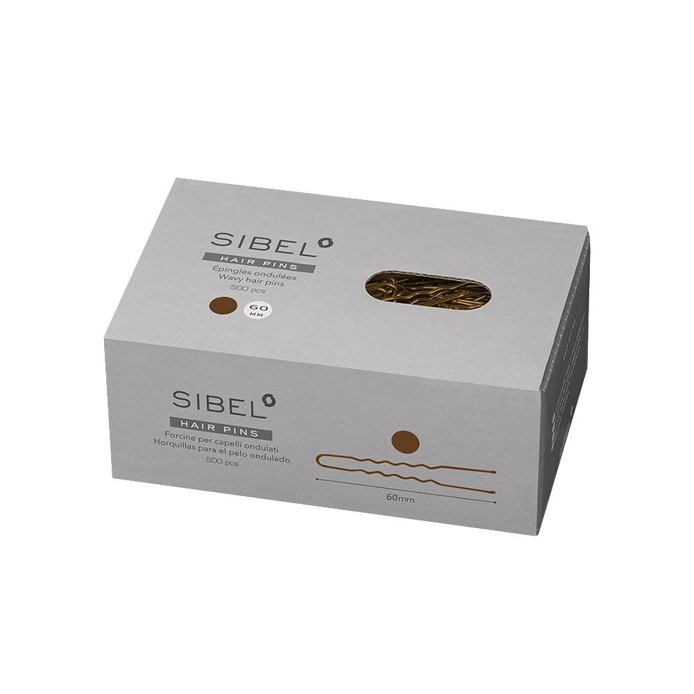 Sibel Metalen Pinnen Golvend 50mm Bruin 500 Stk