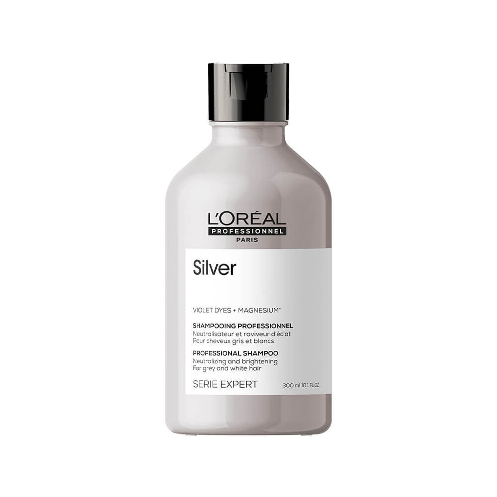 L'Oréal Professionnel Série Expert Silver Shampoo voor grijs, wit of lichtblond haar 300ml L'Oréal Professionnel Série Expert Silver Shampoo voor grijs, wit of lichtblond haar 300ml