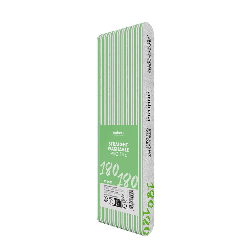 Andreia Professional Straight Washable Pro File 180/180 10 stuks
