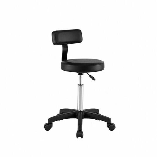 Mirplay Stool Dex With Backrest Black