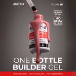 Andreia Professional One Bottle Builder Gel 3 In 1 - 3 In 1 Bouwgel Lage Viscositeit - Koel Nude 14ml
