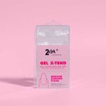 2AM London Soft Gel Tips - Medium Almond Clear 120 PK