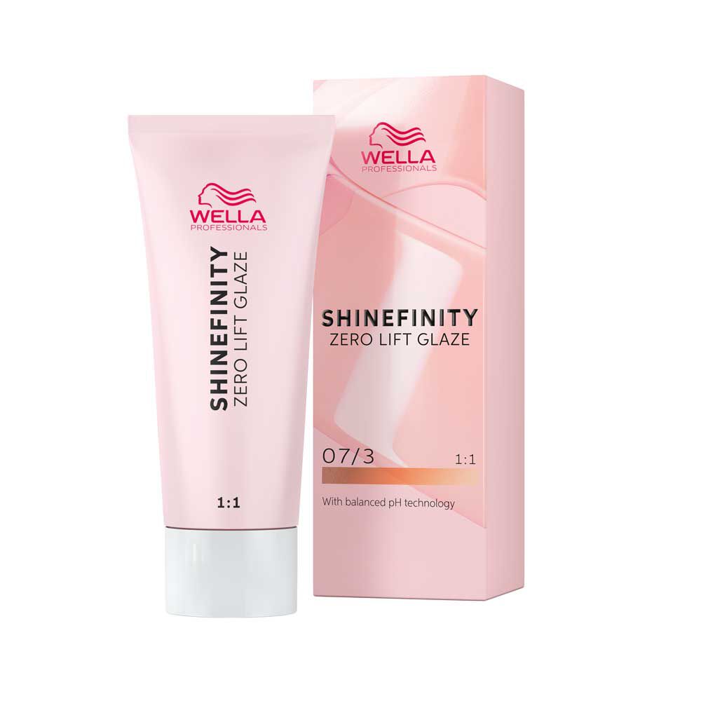 Wella Professionals Shinefinity Zero Lift Glaze Demi-permanente haarkleuring 07/3 Burnt Honey 60ml