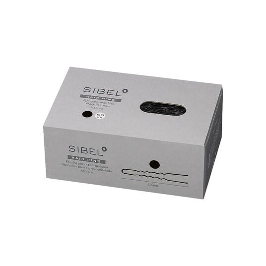 Sibel Metalen Pinnen Golvend 60mm Zwart 500 Stk