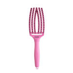 Olivia Garden Fingerbrush Zwijnenhaar & Nylon Thinkpink  Bubbelroze