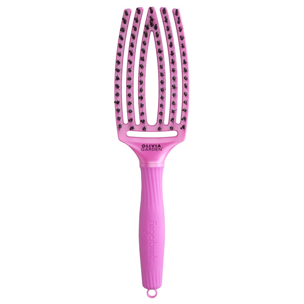 Olivia Garden Fingerbrush Iconic Everzwijnhaar & Nylon - Fall And Beyond Collectie - 34RTH Roze