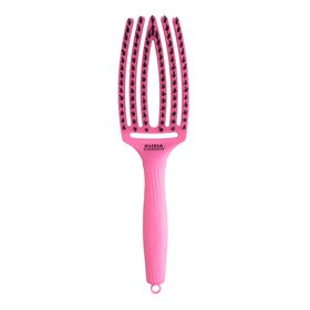 Olivia Garden Fingerbrush Care Dolce Vita Iconic Zwijnenhaar en Nylon Roze Granita