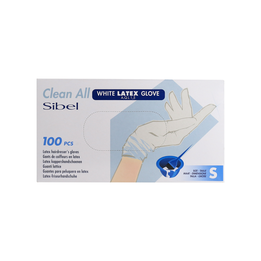Clean All Handschoenen Latex S x100 Clean All Handschoenen Latex S x100