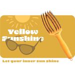 Olivia Garden Fingerbrush Care Iconic Boar & Nylon Yellow Sunshine