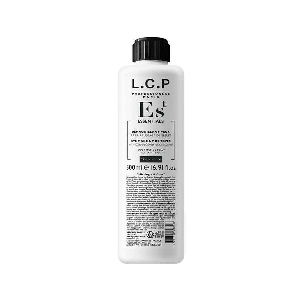 L.C.P Professionnel Essentials Oogmake-upremover met korenbloemwater 500ml L.C.P Professionnel Essentials Oogmake-upremover met korenbloemwater 500ml