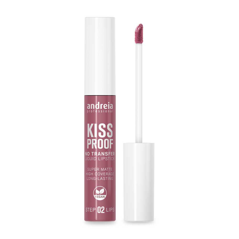 Andreia Professional Vloeibare Lippenstift-Kiss Proof 07 Stoffig Roze 8ml