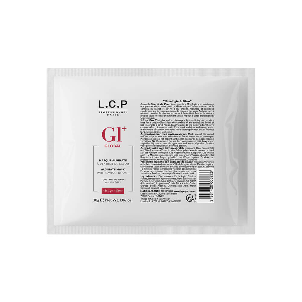 L.C.P Professionnel Paris Global+ Alginaatmasker met kaviaarextract 30g