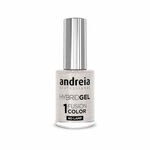 Andreia Professional Hybrid Gel Charmed Collectie H93 Gemetaliseerd Wit 10.5ml