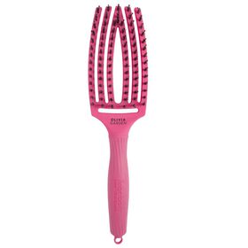 Olivia Garden Fingerbrush Care Iconic Boar&Nylon Hot Pink