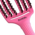 Olivia Garden Fingerbrush Care Dolce Vita Iconic Zwijnenhaar en Nylon Roze Granita