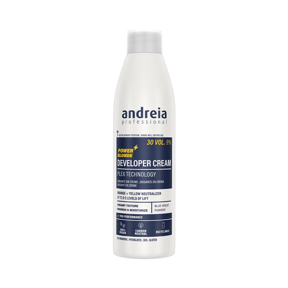 Andreia Professional Developer Cream Power Blonde - Vegan Waterstofperoxide 30V 9% 200ml