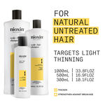 Nioxin System 1 Hoofdhuid + Haar Shampoo 1l