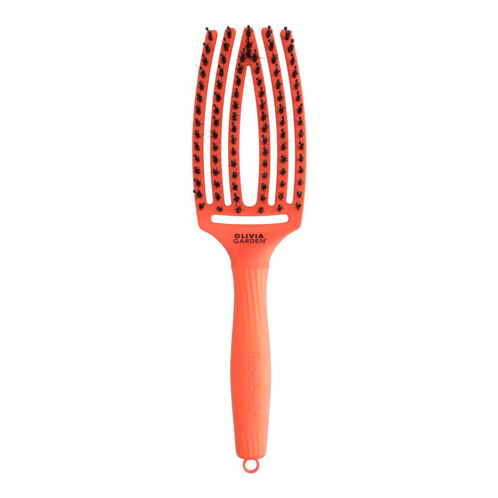 Olivia Garden Fingerbrush Care Dolce Vita Iconic Zwijnenhaar en Nylon Orange Spritz