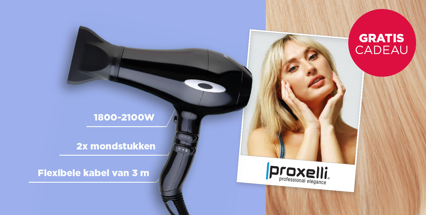 GRATIS: Proxelli Duro föhn bij besteding van 125 €