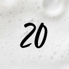 20 wasbeurten