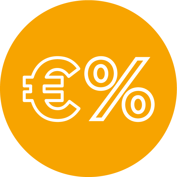 euro valuta teken icoon