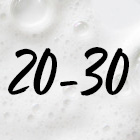 20-30 wasbeurten