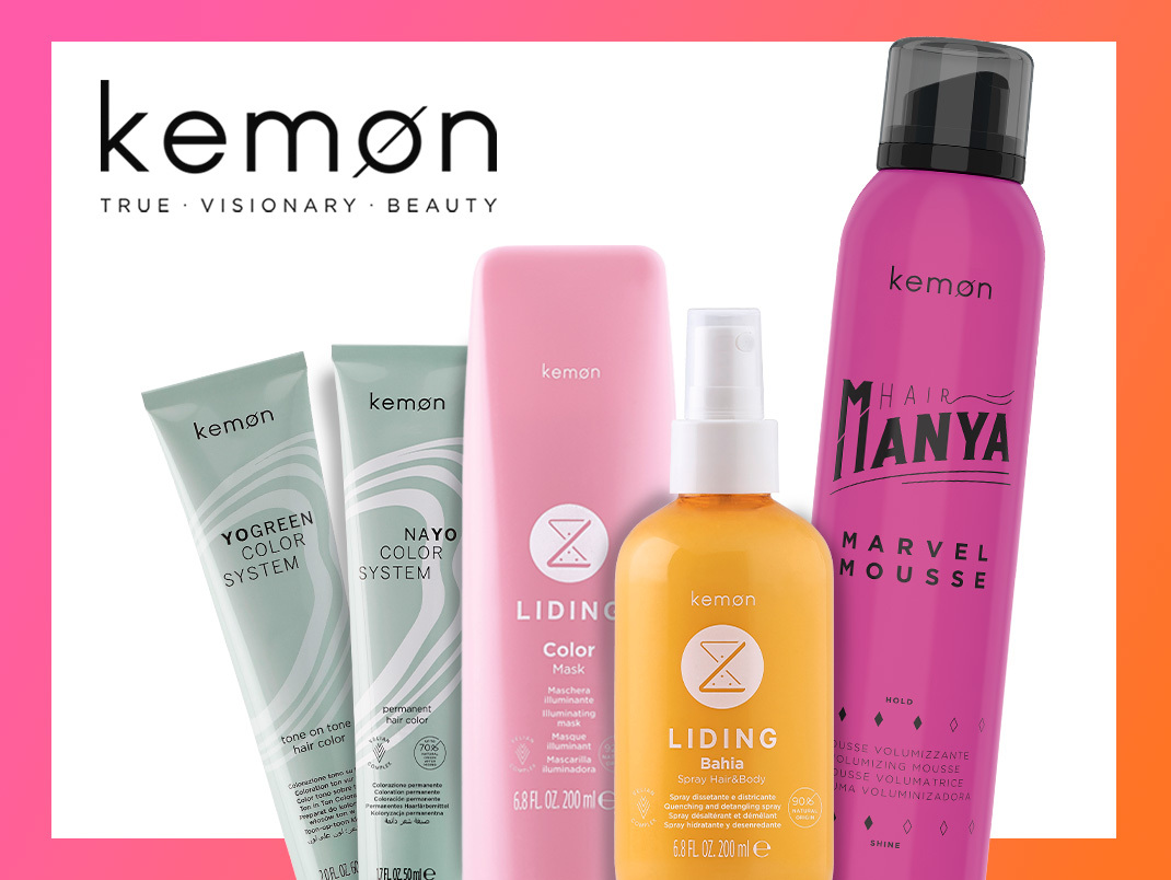 Kemon loopt voorop op het gebied van innovatie! Bekijk ons assortiment Haarkleur, Verzorging & Styling-producten in het Kemon assortiment